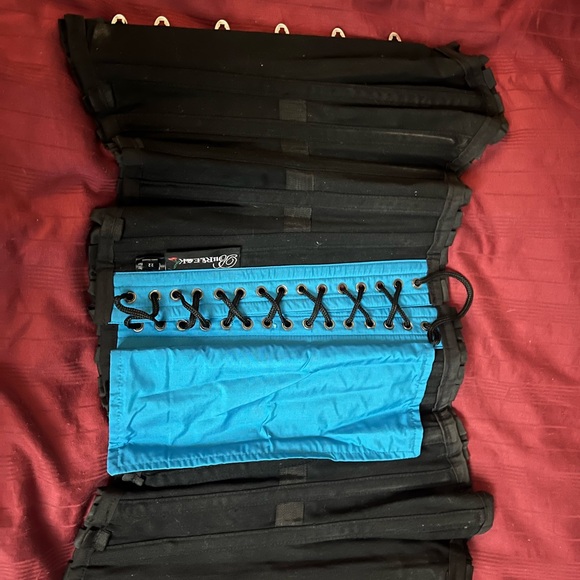 Teal Burleska over-bust corset with steel boning - Picture 4 of 5